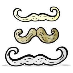 cartoon mustaches