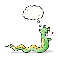 cartoon slithering snake N9