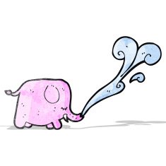 cartoon funny elephant N2
