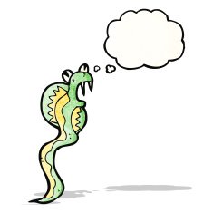 cartoon poisonous snake N12