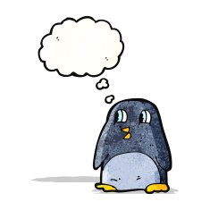 Cartoon penguin N44