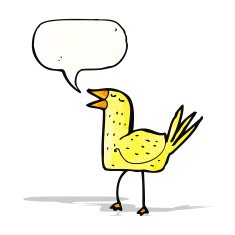 funny cartoon bird N30