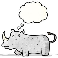 cartoon rhinoceros N3