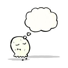 cute littel ghost cartoon