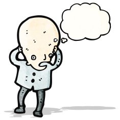 cartoon stressed out scientist