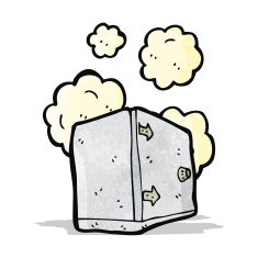 old cartoon safe