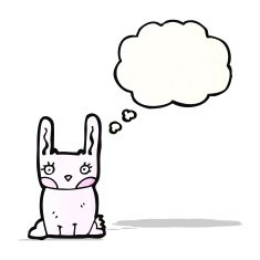 pink rabbit cartoon N2