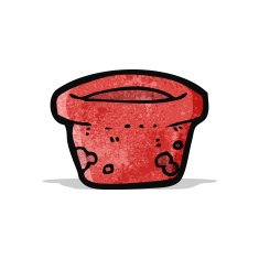 flower pot cartoon N2