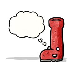 rubber boot cartoon