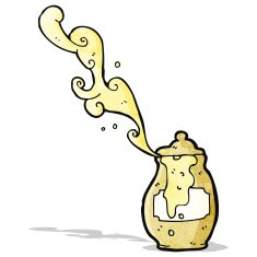 old clay honeypot cartoon N3