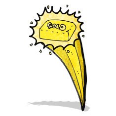 gold bar cartoon N2
