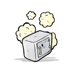 cartoon old bank safe N2