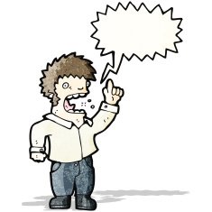 cartoon shouting man N26