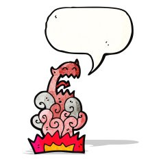 devil appearing cartoon