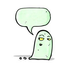 ghost with speech bubble N2