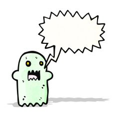 ghost with speech bubble N3
