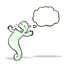 cartoon spooky ghost N38
