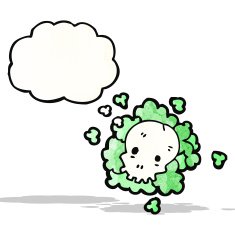skull cloud cartoon
