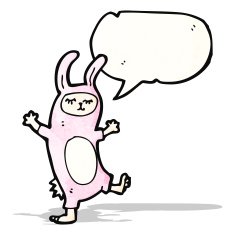 rabbit costume cartoon