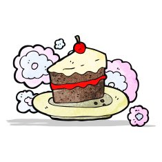 cartoon slice of cake N3