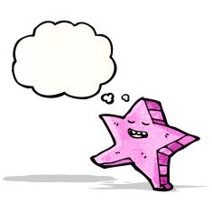 cartoon pink starfish