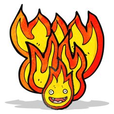 Fire Cartoon Character N3