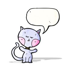 funny cartoon cat N101