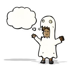 cartoon ghost costume N8