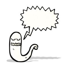 shrieking ghost cartoon character N2
