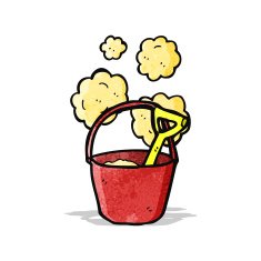 bucket and spade cartoon N2