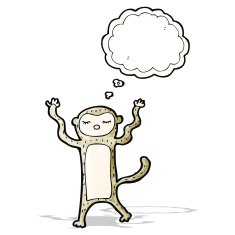 Funny Cartoon Monkey N26