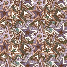 Hand drawn stars pattern
