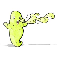 slimy ghost cartoon