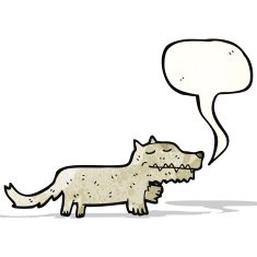 Cartoon Wolf N61