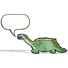 friendly cartoon dinosaur N6