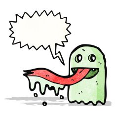 cartoon spooky ghost N41