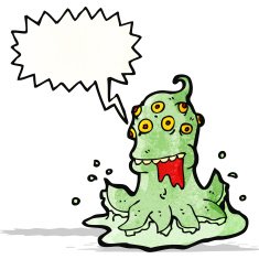 gross space alien cartoon