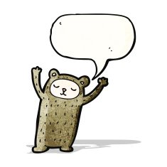 funny cartoon bear N11