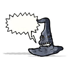 cartoon witches hat