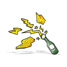 sparkling champagne cartoon N3