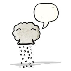 cartoon cloud with speech bubble N33