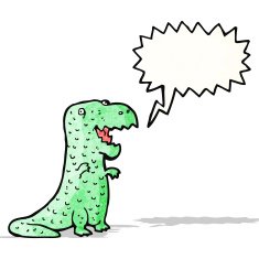 friendly dinosaur cartoon N8