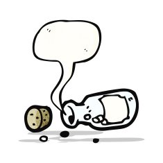 cartoon bottle of pills