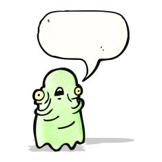 gross ghost cartoon