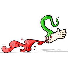 snake bite cartoon N2