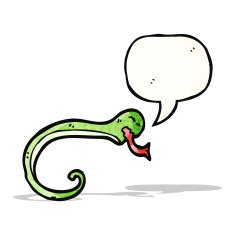 hissing snake cartoon N14