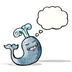 happy cartoon whale