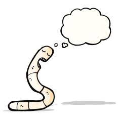 cartoon earth worm N3