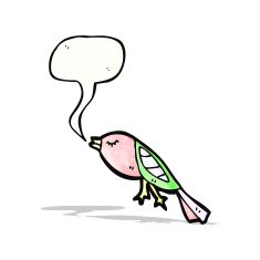 cartoon rare bird