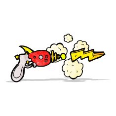ray gun cartoon